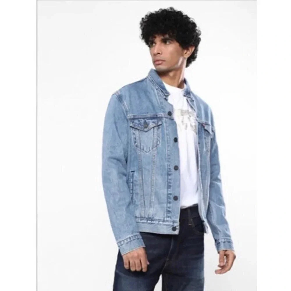 Levi’s Trucker Denim Jacket Men’s XL 2 Horse Multi 90’s Logo